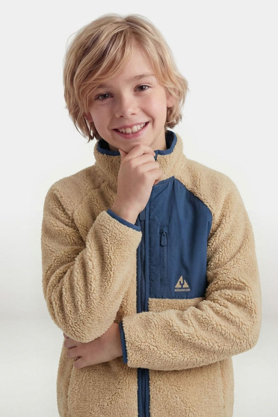 Ayacucho Kids Rodger Full Zip Fleece White Pepper