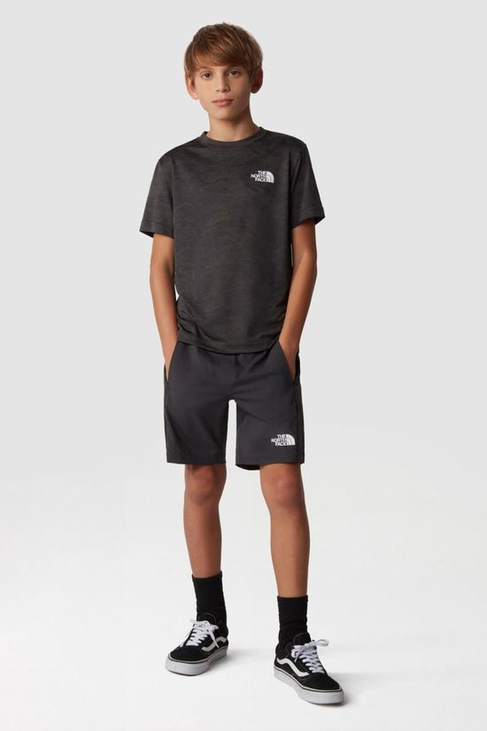 The North Face Boys Mountain Athletics T-Shirt Asphalt Grey-Asphalt Grey Light Heather Camo Jacqu