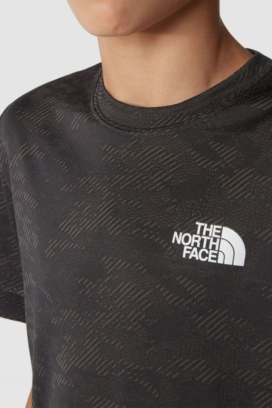 The North Face Boys Mountain Athletics T-Shirt Asphalt Grey-Asphalt Grey Light Heather Camo Jacqu