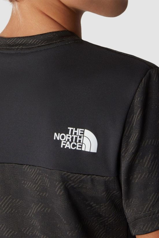 The North Face Boys Mountain Athletics T-Shirt Asphalt Grey-Asphalt Grey Light Heather Camo Jacqu