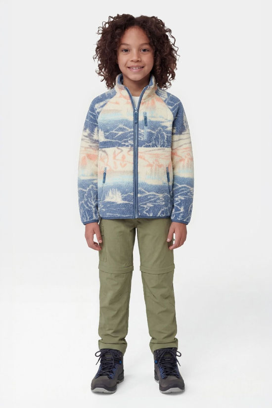Ayacucho Kids Funny Full Zip Fleece Moonlight Blue Print