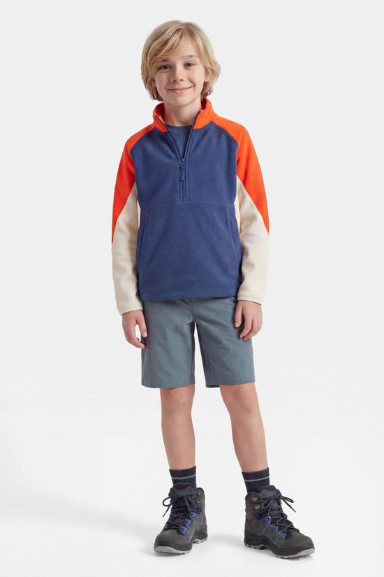 Ayacucho Kids Vlieland Half Zip Fleece Orangeade / Sargasso Sea / Turtledove