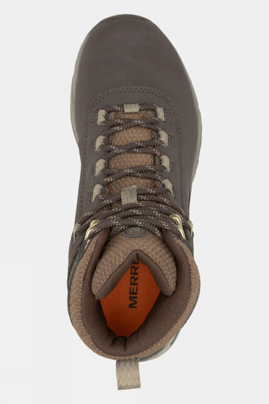 Merrell Womens Vego Mid Leather Waterproof Boots Espresso