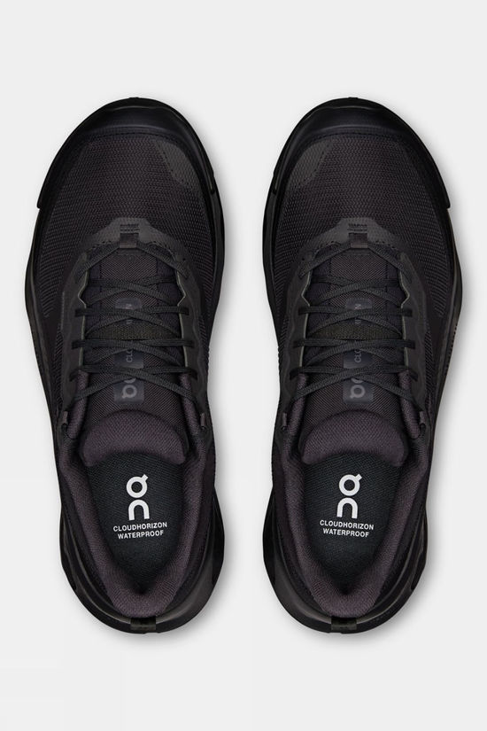 On Womens Cloudhorizon 2 Waterproof Shoes Black/Black