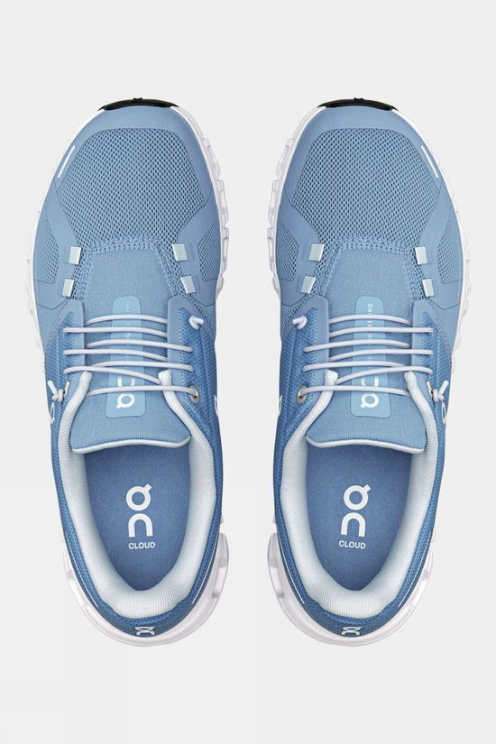 On Womens Cloud 6 Shoes Chambray | White