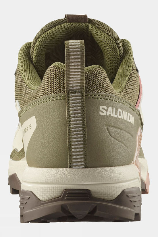 Salomon Womens X Ultra 5 Shoes Aloe/Shortbread/Mahogany Rose