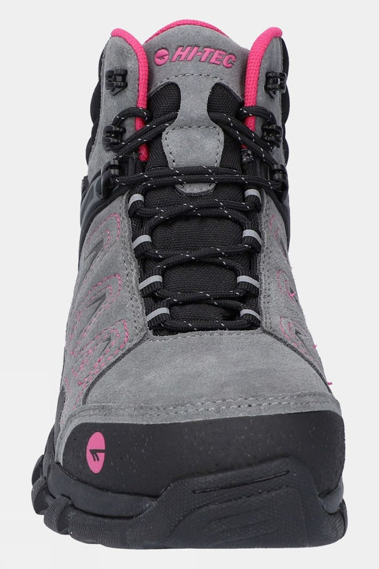 Hi-Tec Womens V-Lite Explorer Waterproof Boots Grey/Fuchsia
