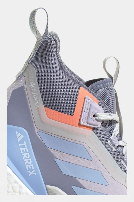 Adidas Womens Terrex Free Hiker 2 GTX Boots Silver Dawn/Blue Dawn/Solar Gold