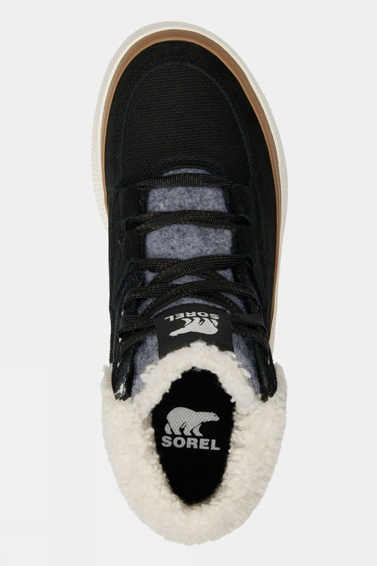 Sorel Womens Out N About IV Mid Sneaker Boots Black/Sea Salt