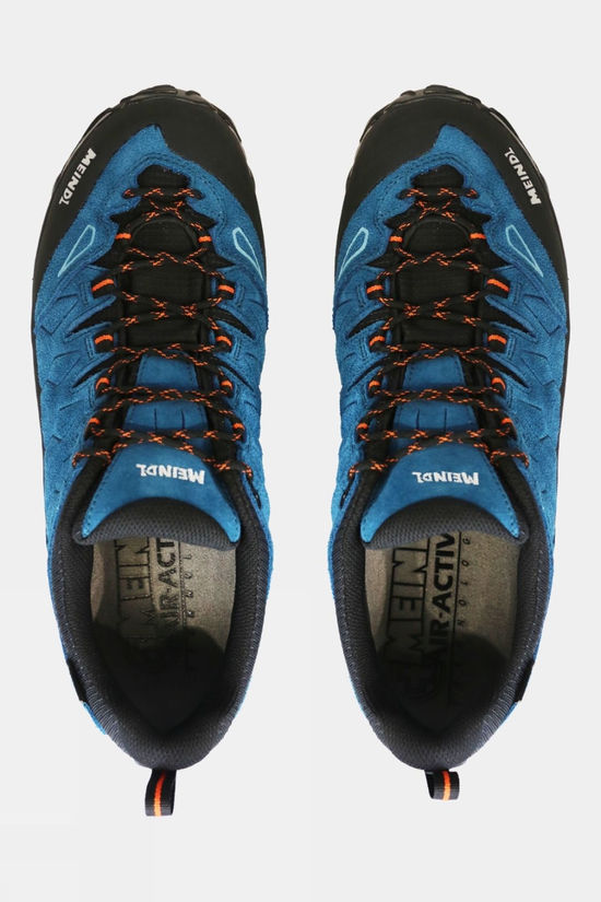 Meindl Mens Lite Trail GTX Shoes Blue/Orange