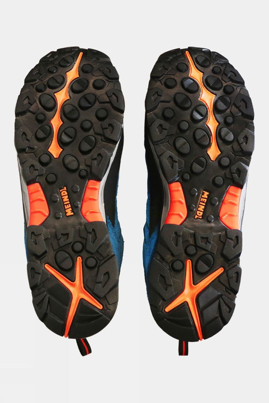 Meindl Mens Lite Trail GTX Shoes Blue/Orange