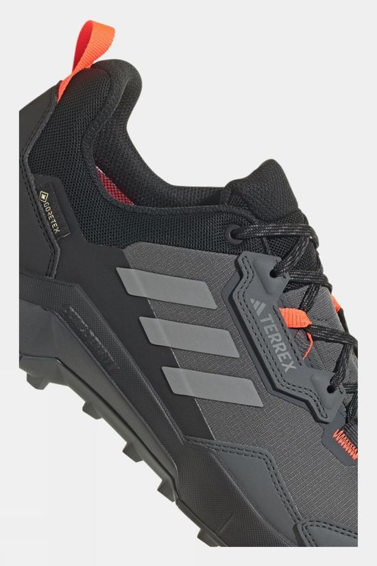 Adidas Mens Terrex AX4 GTX Hiking Shoes Grey Six/Grey Four/Solar Red
