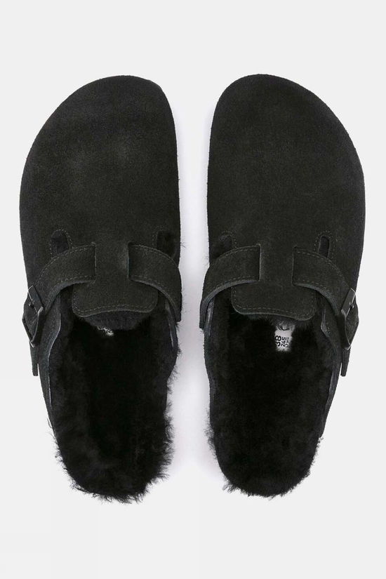 Birkenstock Mens Boston Shearling Clogs  Black