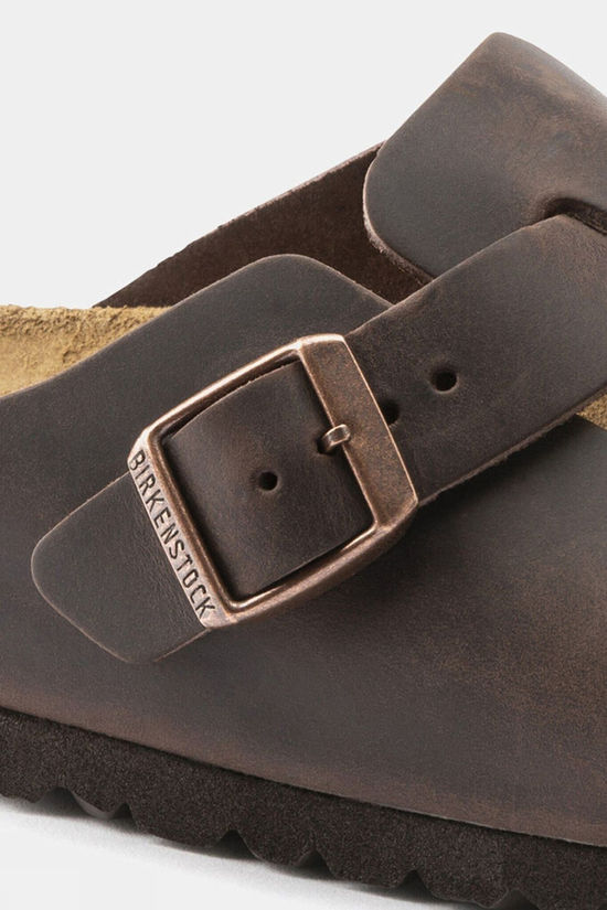 Birkenstock Unisex Boston Oiled Leather Clogs Habana