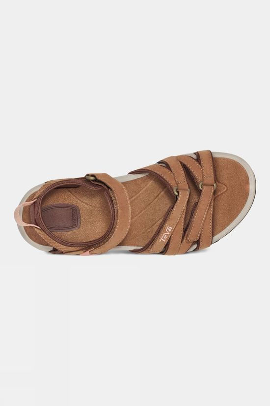Teva Womens Tirra Leather Sandals Honey Brown