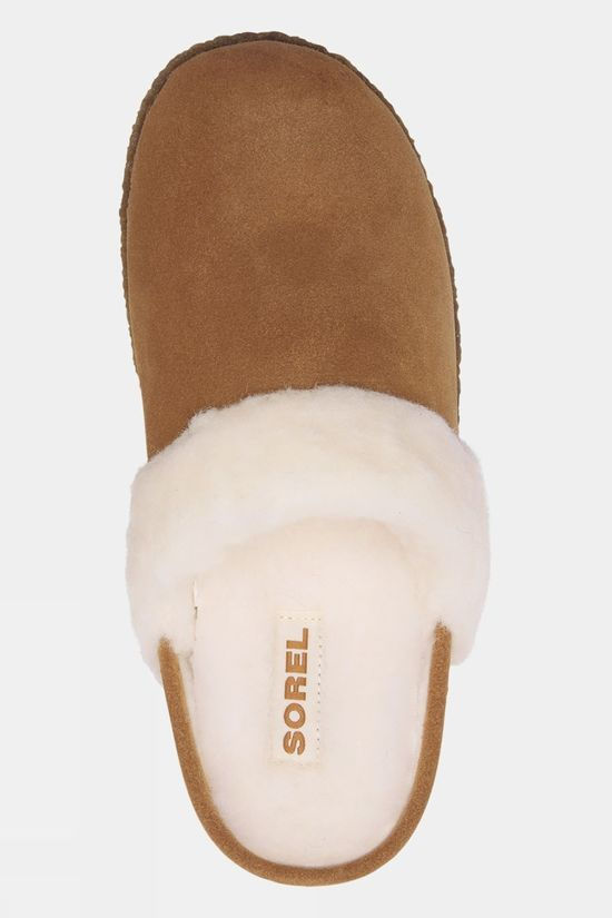 Sorel Womens Nakiska Slide II Slippers Camel Brown, Natural