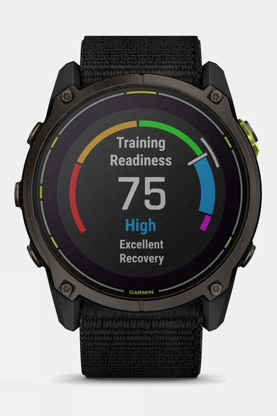 Garmin Enduro 3 GPS Smartwatch Carbon Grey Dlc Titanium With Black Sport Loop Band