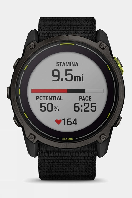 Garmin Enduro 3 GPS Smartwatch Carbon Grey Dlc Titanium With Black Sport Loop Band