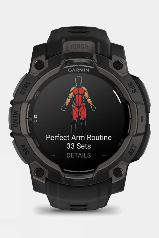 Garmin Instinct 3 AMOLED 45mm GPS Smartwatch Black Bezel With Black Band