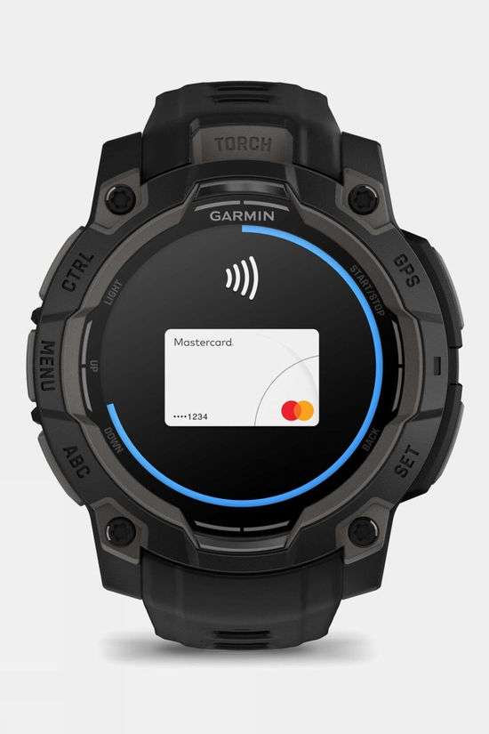 Garmin Instinct 3 AMOLED 45mm GPS Smartwatch Black Bezel With Black Band