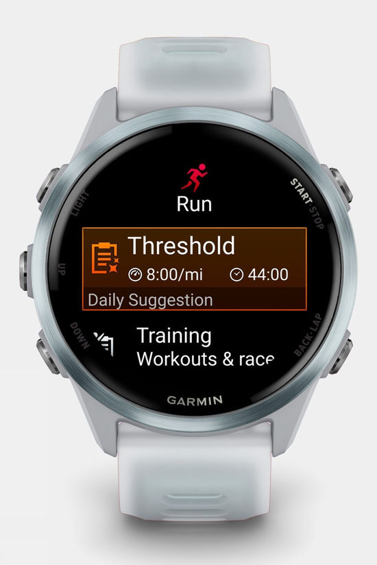 Garmin Forerunner 570 42mm GPS Smartwatch Cloud Blue Aluminium With Translucent Whitestone/Cloud Blue Band