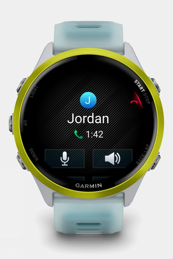 Garmin Forerunner 570 47mm GPS Smartwatch Amp Yellow Aluminium With Translucent Whitestone/Turquoise Band
