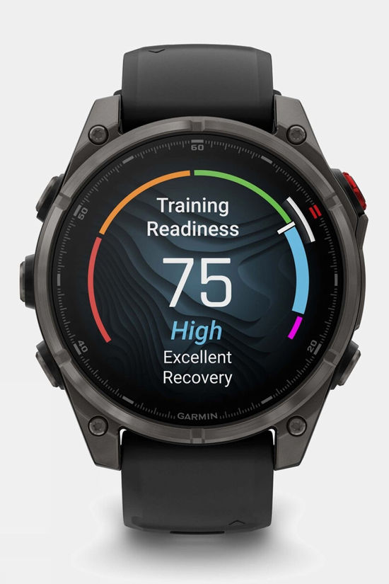 Garmin Fenix 8 Pro AMOLED Sapphire 47mm GPS Smartwatch Carbon Gray Ti, Black