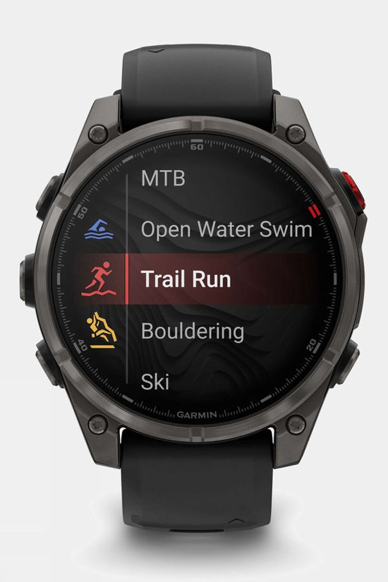 Garmin Fenix 8 Pro AMOLED Sapphire 47mm GPS Smartwatch Carbon Gray Ti, Black