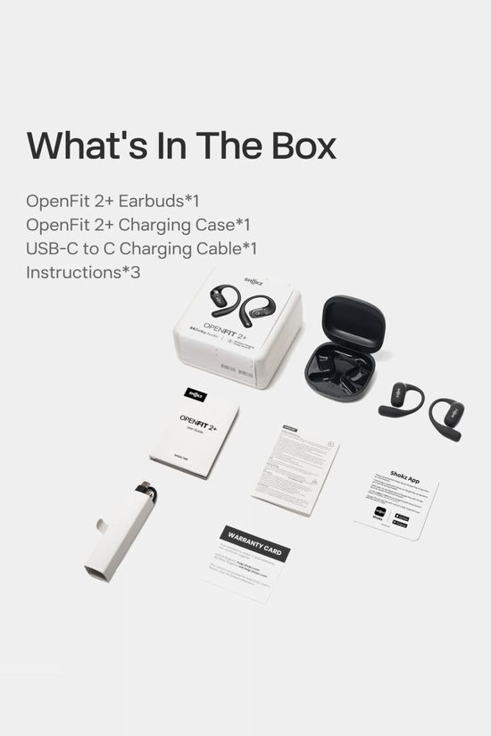 Shokz OpenFit 2+ Headphones Black