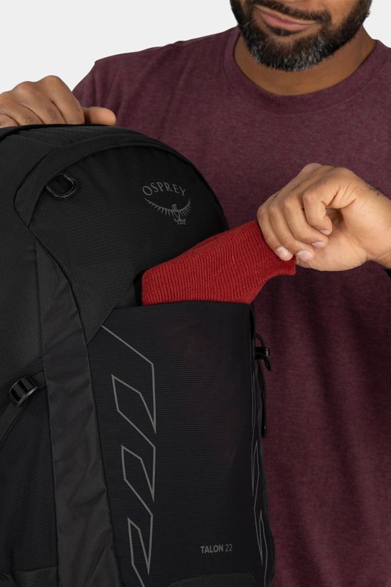 Osprey Mens Talon 22 Daypack Black/Coal Grey