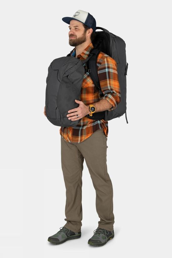 Osprey Mens Farpoint 70 Travel Pack Tunnel Vision Grey