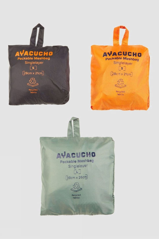 Ayacucho Meshbag Singlelayer Set Black Iris/Orange/Black