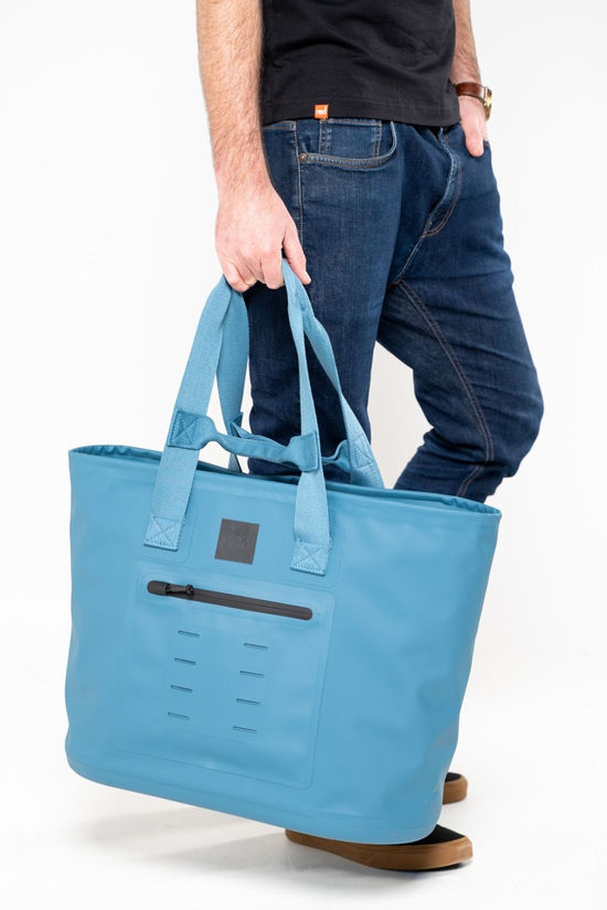 Red Equipment Waterproof 33L Tote Bag Storm Blue