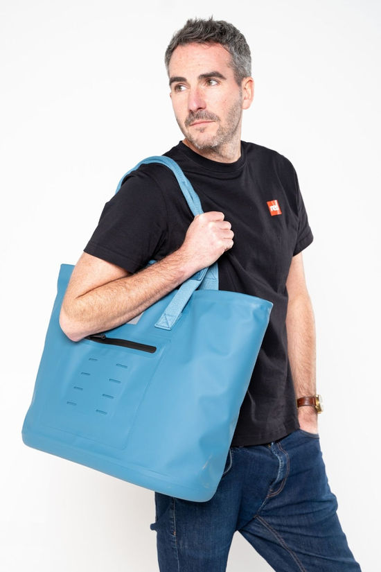 Red Equipment Waterproof 33L Tote Bag Storm Blue