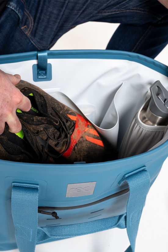 Red Equipment Waterproof 33L Tote Bag Storm Blue
