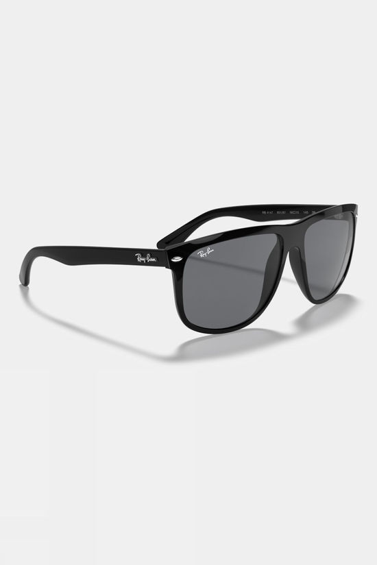Ray-Ban Boyfriend Sunglasses Polished Black - Grey