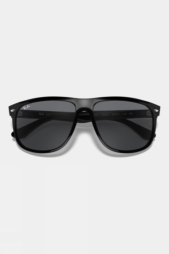 Ray-Ban Boyfriend Sunglasses Polished Black - Grey