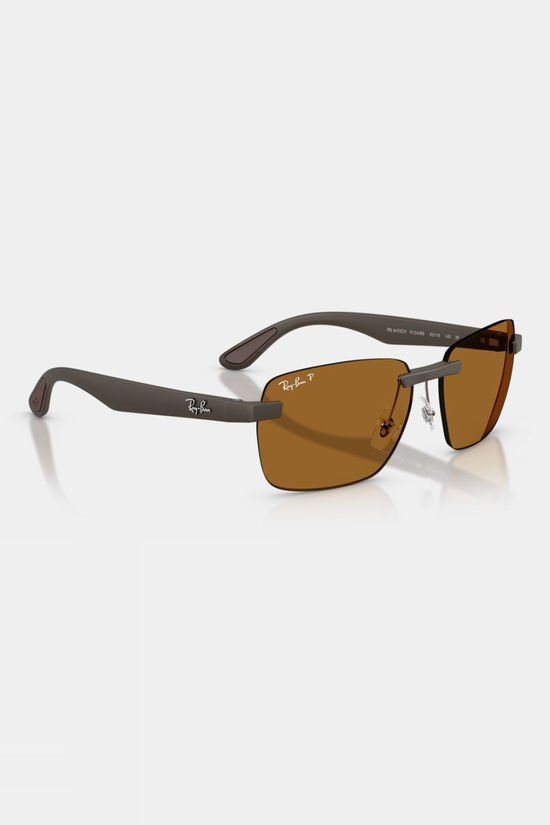 Ray-Ban 4470 Polarised Sunglasses Matte Sand Brown - Polarised Bronze