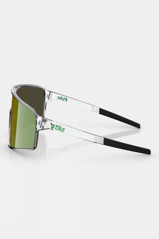 Bliz P001 Sunglasses Transparent White - Green
