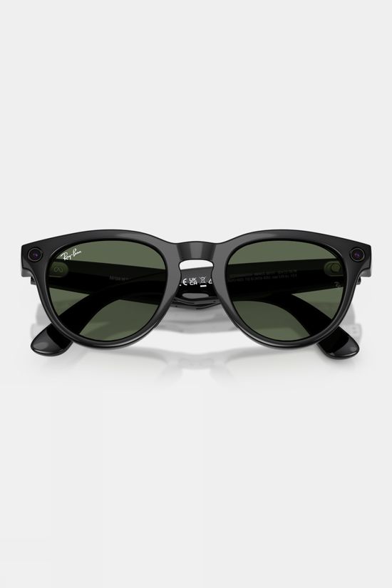 Ray-Ban Meta Headliner Sunglasses Shiny Black - G-15 Green