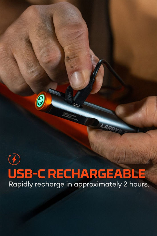 Nebo Lil Larry 500 Flex Rechargeable Torch Grey