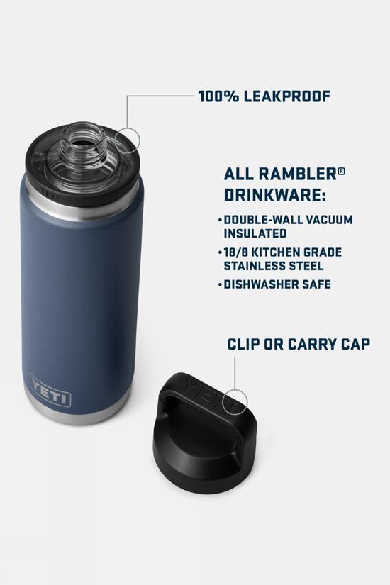 Yeti Rambler With Chug Cap Drinks Bottle - 26oz / 769ml Navy