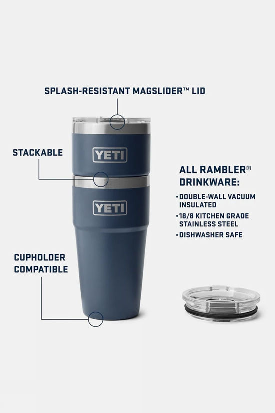 Yeti Rambler Stackable Cup With Magslider Lid - 20oz / 591ml Navy