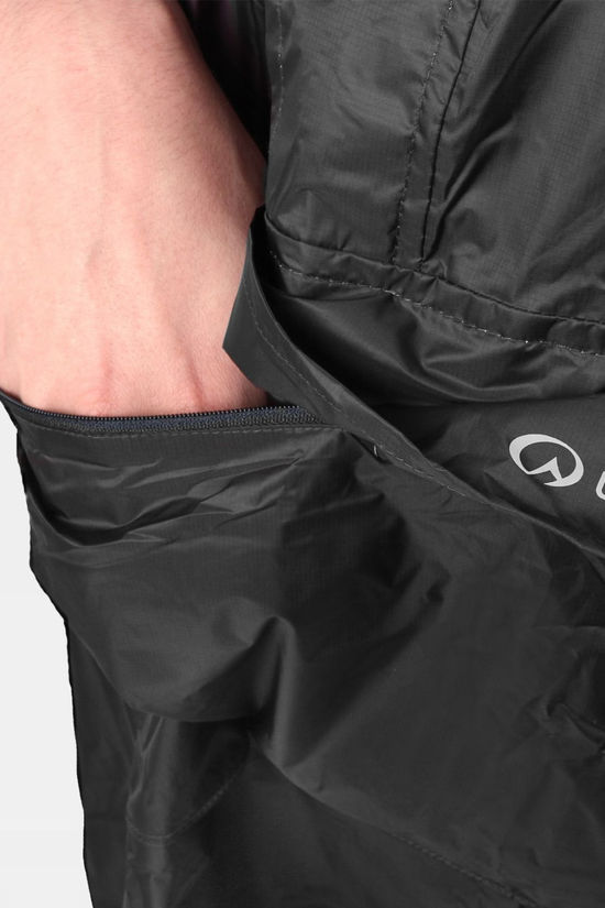 Lifeventure Unisex Waterproof Poncho Black