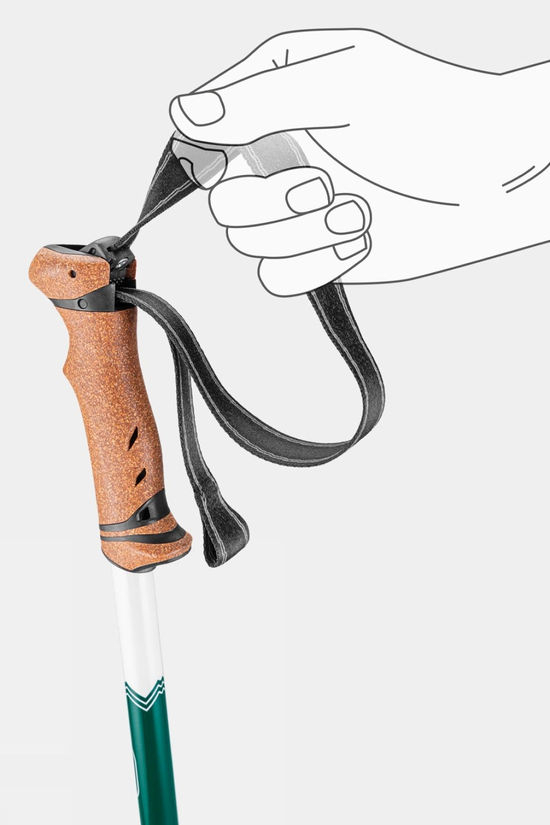 Leki Trail Trekking Poles (Pair) Deep Aqua-White