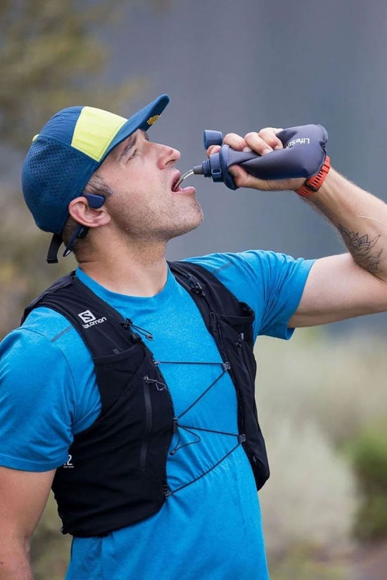 LifeStraw Peak Series Collapsible Squeeze Bottle With Filter - 650ml Dark Grey
