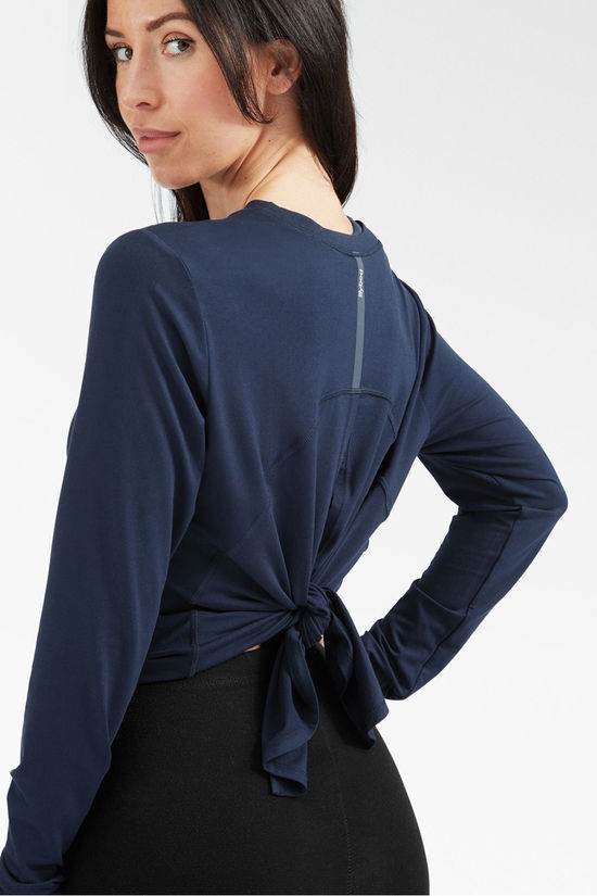 Lilybod Womens Kendall Long Sleeve Top Navy