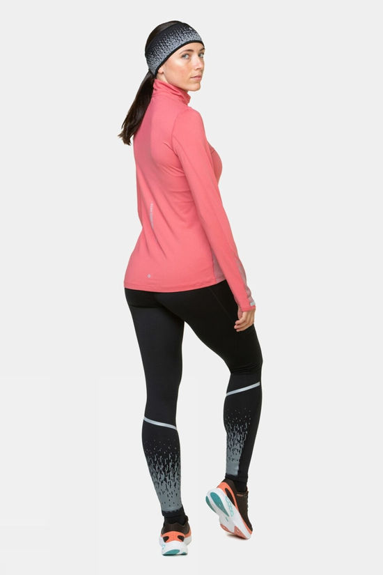 Ronhill Womens Tech Reflect Half Zip Top Salsa/Reflect