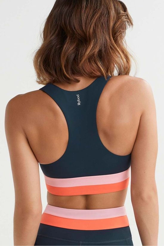 Lilybod Womens Amelia Sports Bra Navy