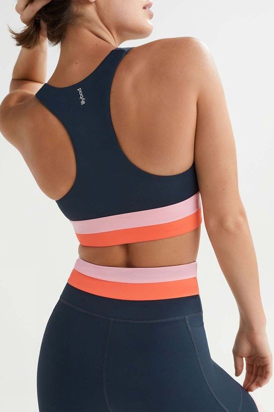 Lilybod Womens Amelia Sports Bra Navy
